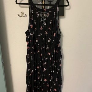 Torrid floral black dress